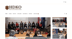 Desktop Screenshot of hdko.hr